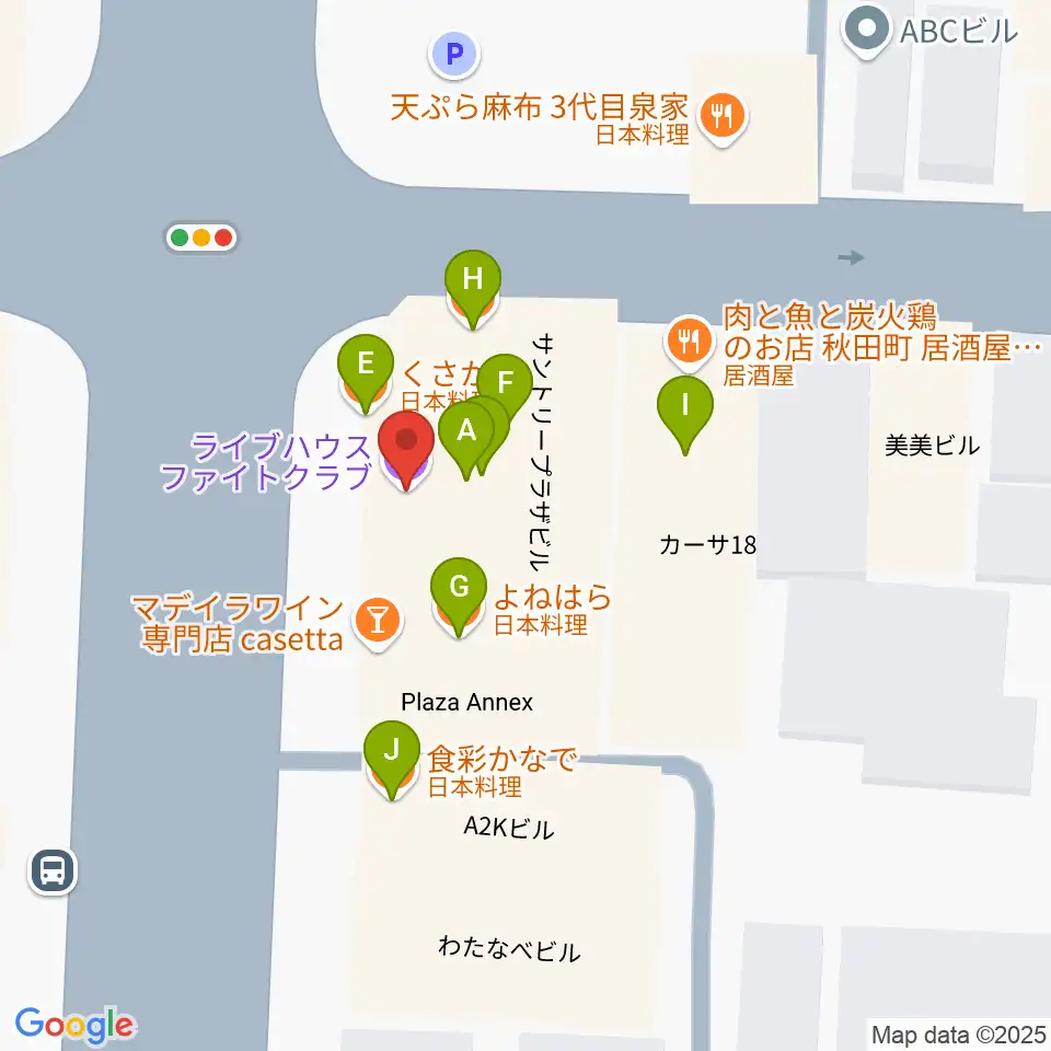 徳島FIGHT CLUB周辺のファミレス・ファーストフード一覧地図
