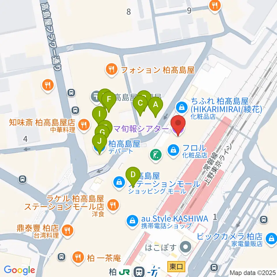 キネマ旬報シアター周辺のファミレス・ファーストフード一覧地図