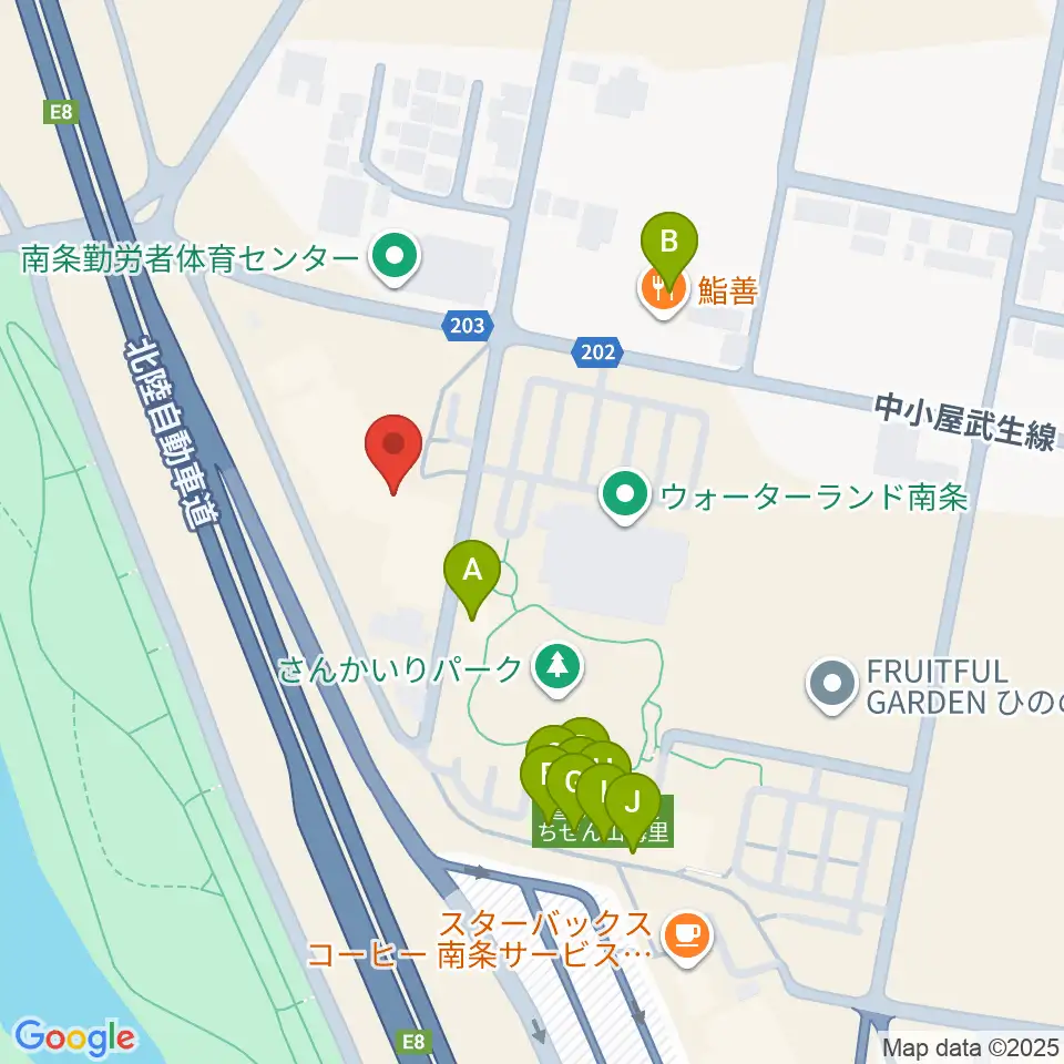 南越前文化会館周辺のファミレス・ファーストフード一覧地図