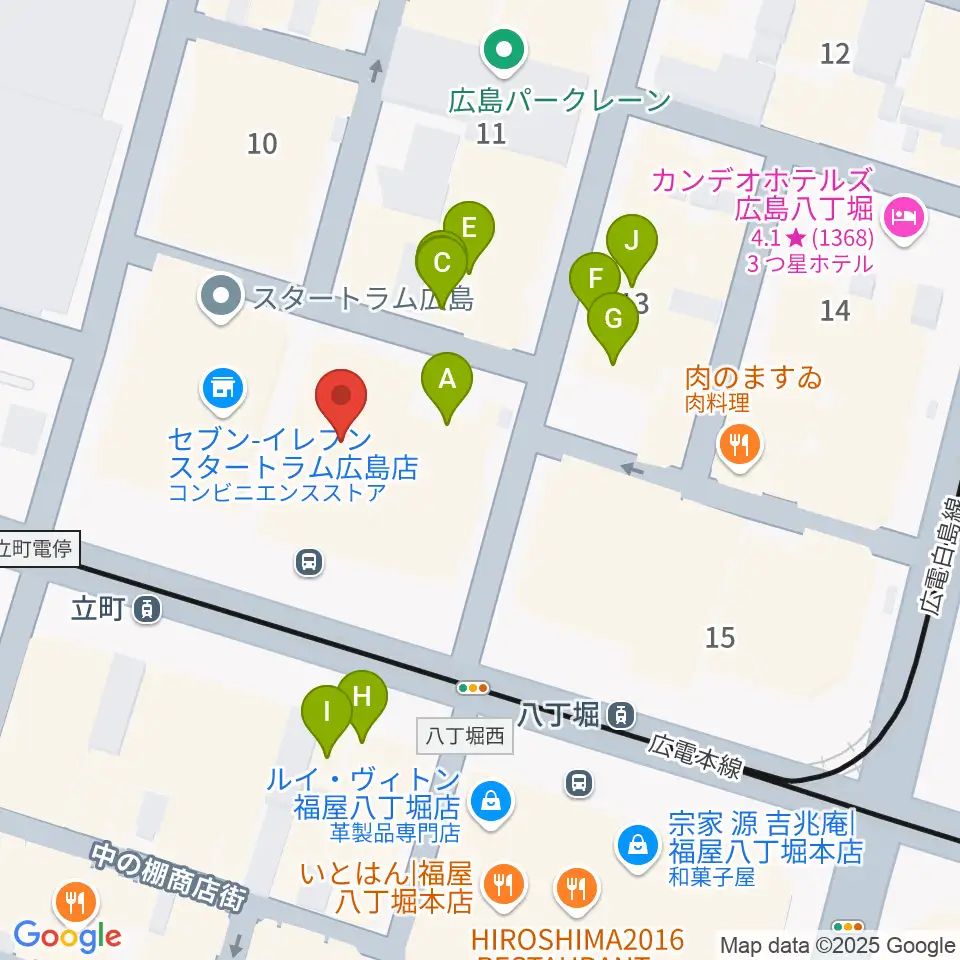 サロンシネマ1・2周辺のファミレス・ファーストフード一覧地図