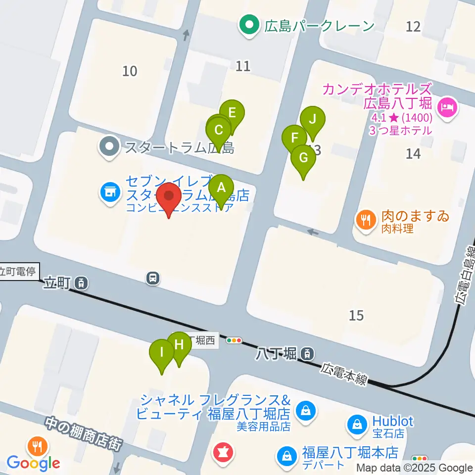 サロンシネマ1・2周辺のファミレス・ファーストフード一覧地図