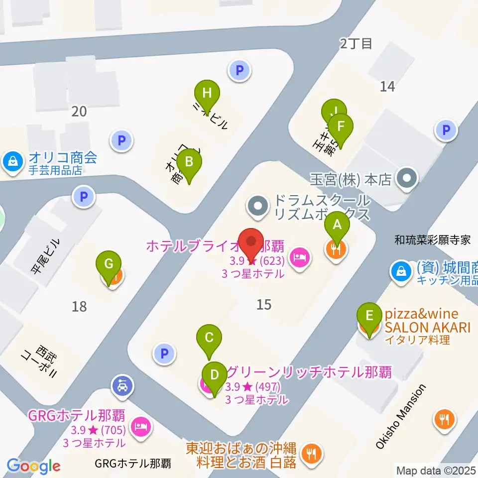 ドラムショップハル周辺のファミレス・ファーストフード一覧地図