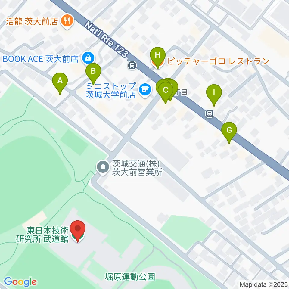 アルテンジャパン武道館周辺のファミレス・ファーストフード一覧地図