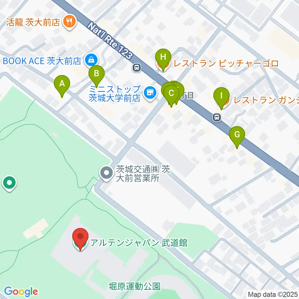 アルテンジャパン武道館周辺のファミレス・ファーストフード一覧地図