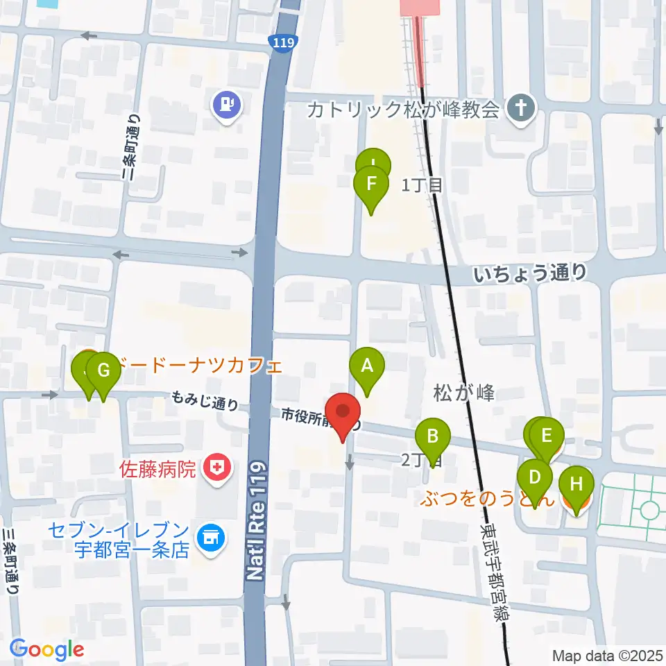 デラックスレコード周辺のファミレス・ファーストフード一覧地図