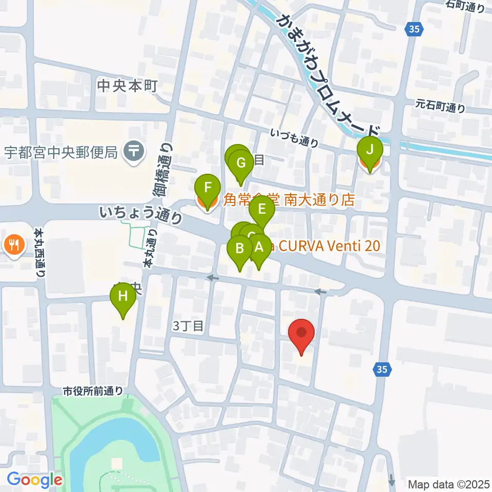 SOUND STUDIO KENT周辺のファミレス・ファーストフード一覧地図