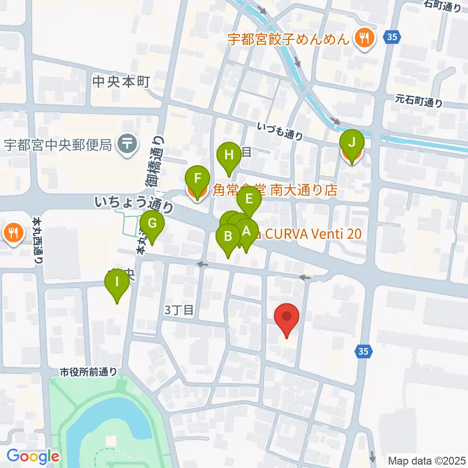 SOUND STUDIO KENT周辺のファミレス・ファーストフード一覧地図