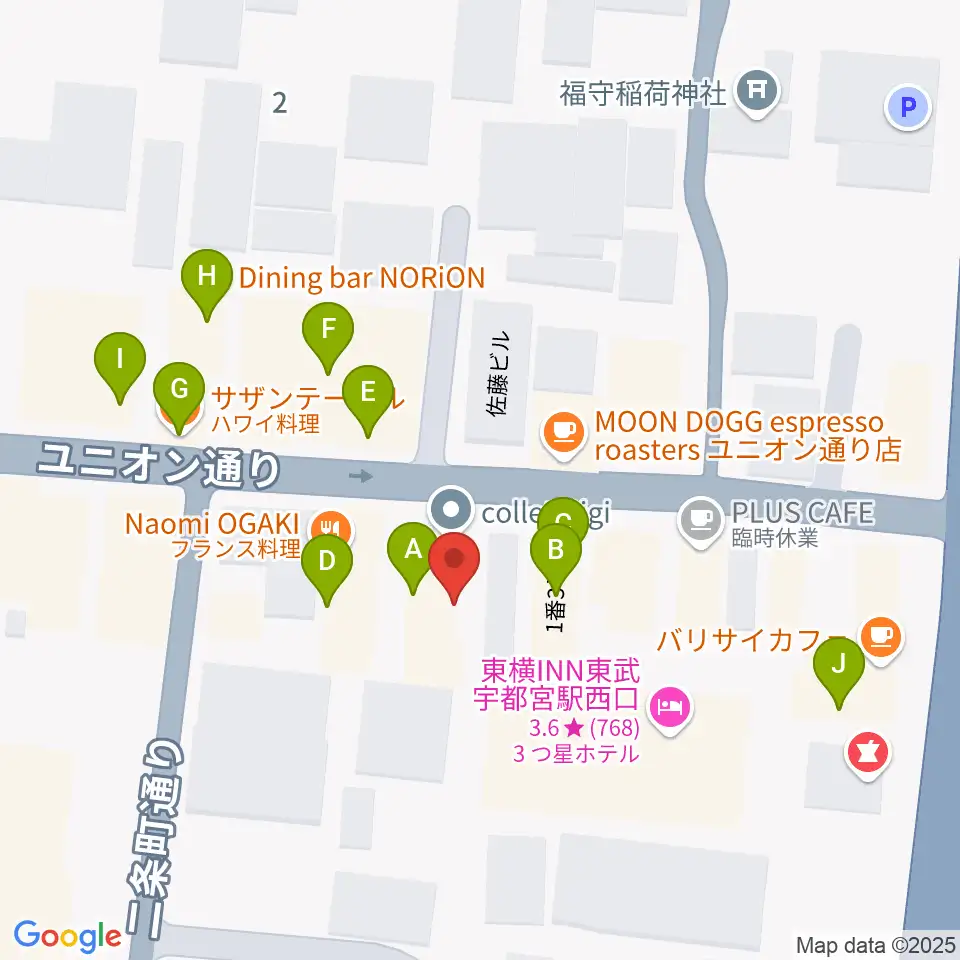 Pupu's Studio(ププズスタジオ)周辺のファミレス・ファーストフード一覧地図