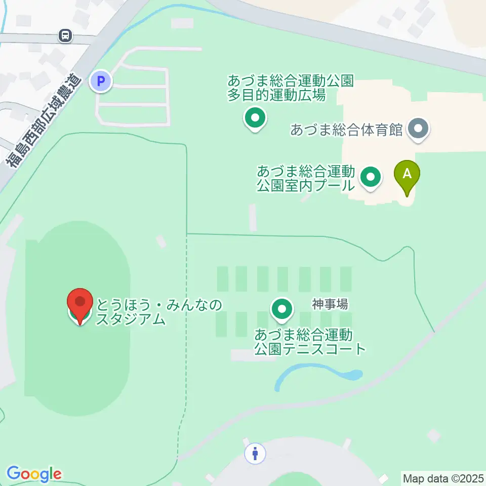 とうほう・みんなのスタジアム周辺のファミレス・ファーストフード一覧地図