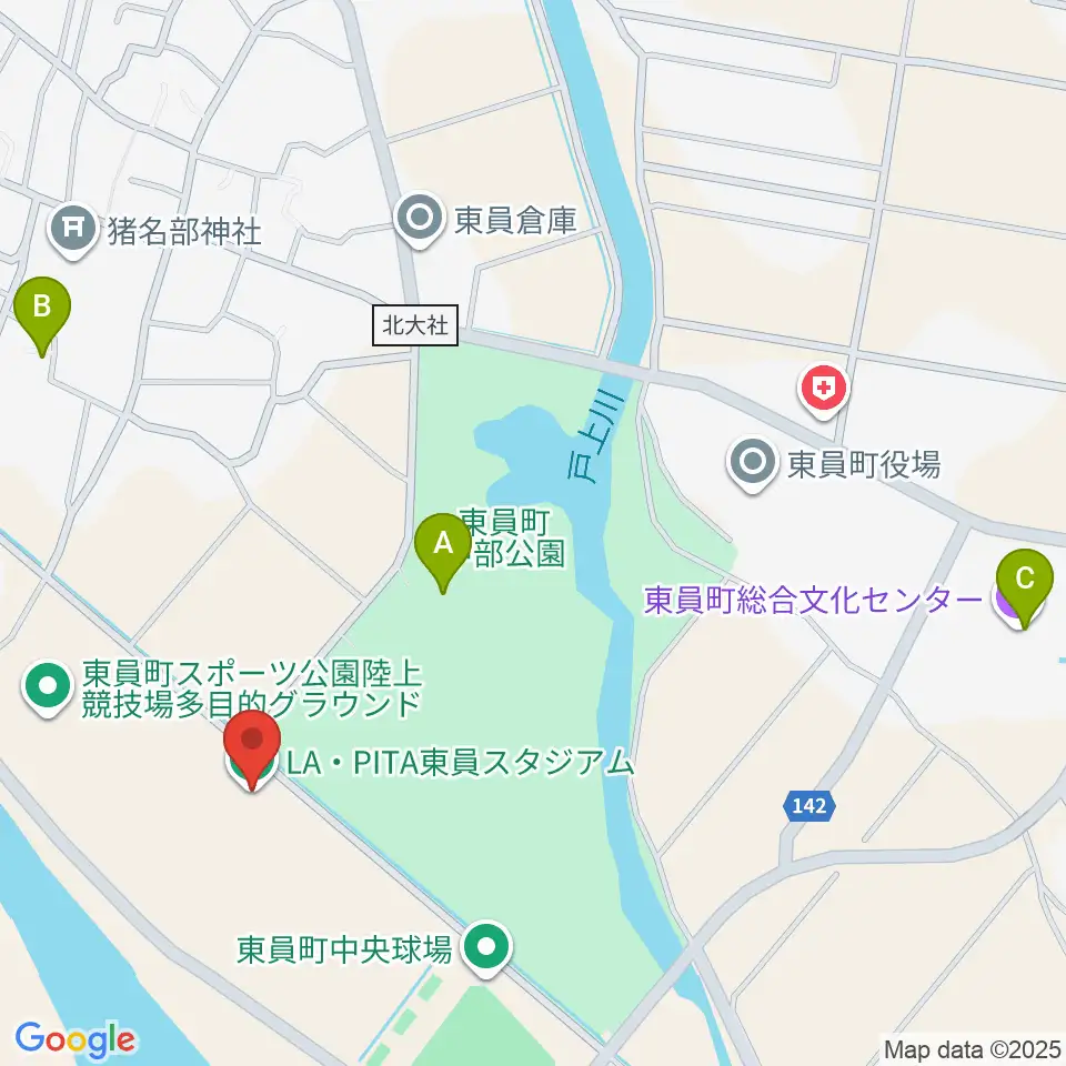 LA・PITA東員スタジアム周辺のファミレス・ファーストフード一覧地図