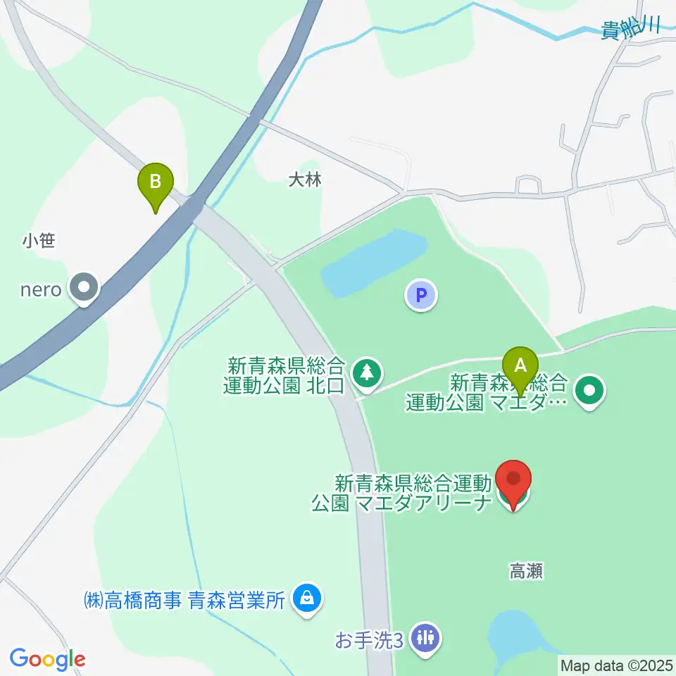 マエダアリーナ周辺のファミレス・ファーストフード一覧地図