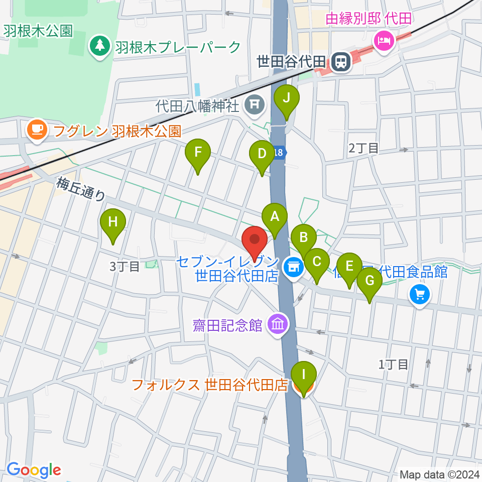 big turtle STUDIOS周辺のファミレス・ファーストフード一覧地図