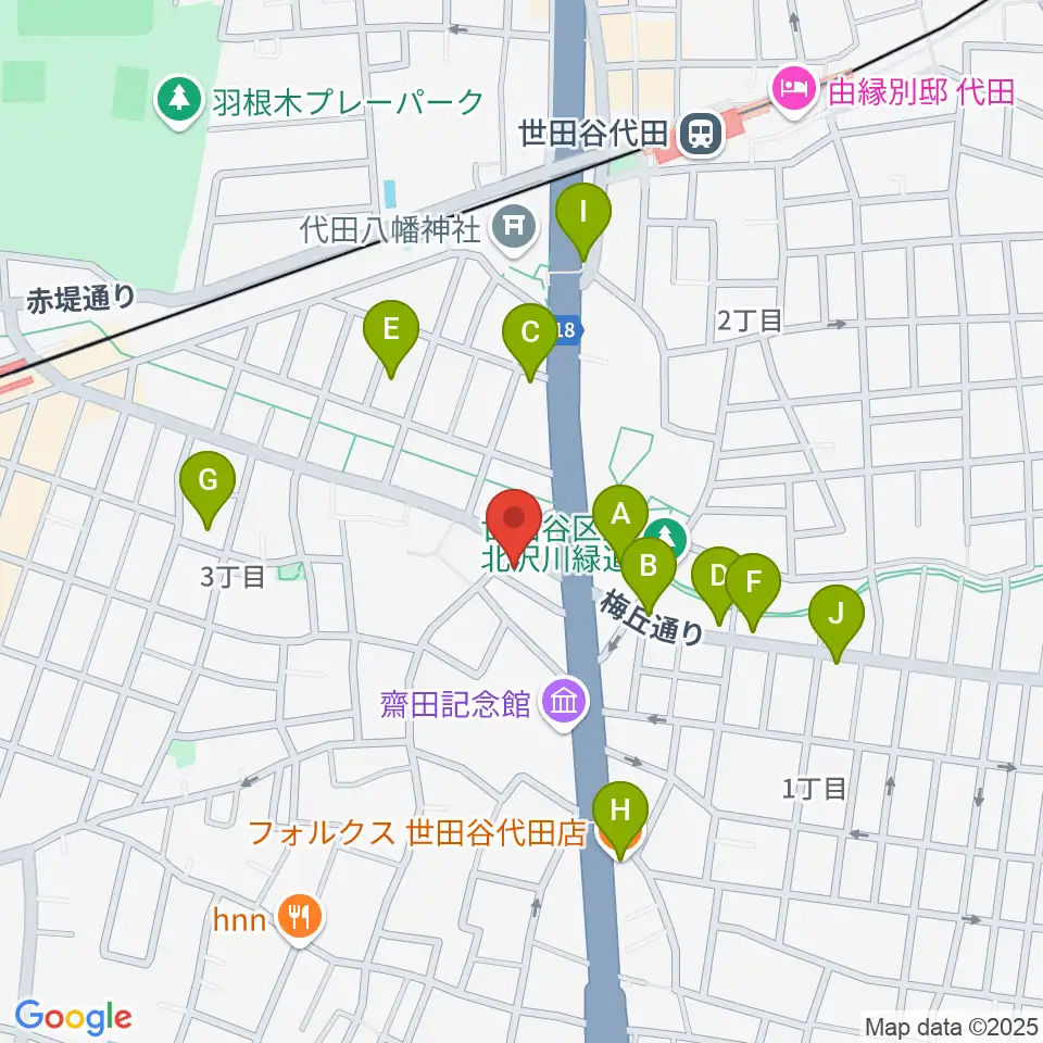 big turtle STUDIOS周辺のファミレス・ファーストフード一覧地図