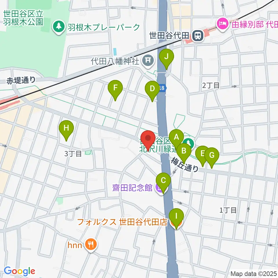 big turtle STUDIOS周辺のファミレス・ファーストフード一覧地図