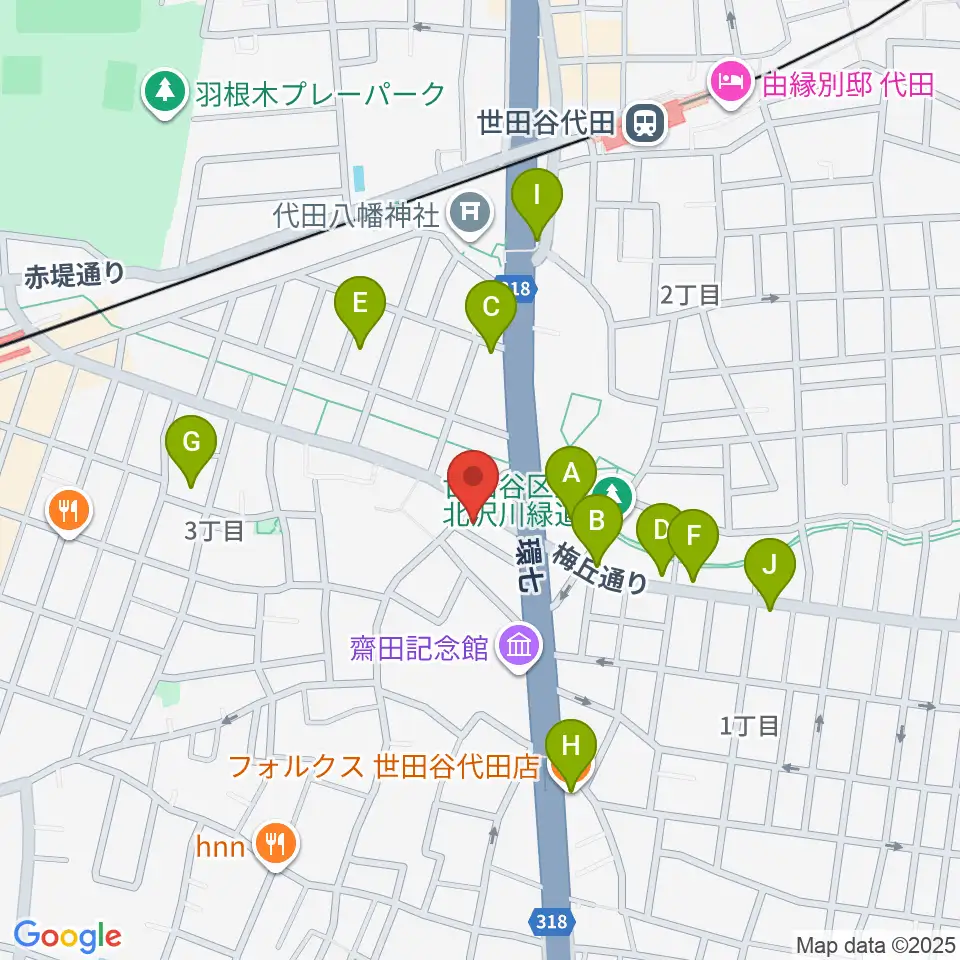 big turtle STUDIOS周辺のファミレス・ファーストフード一覧地図