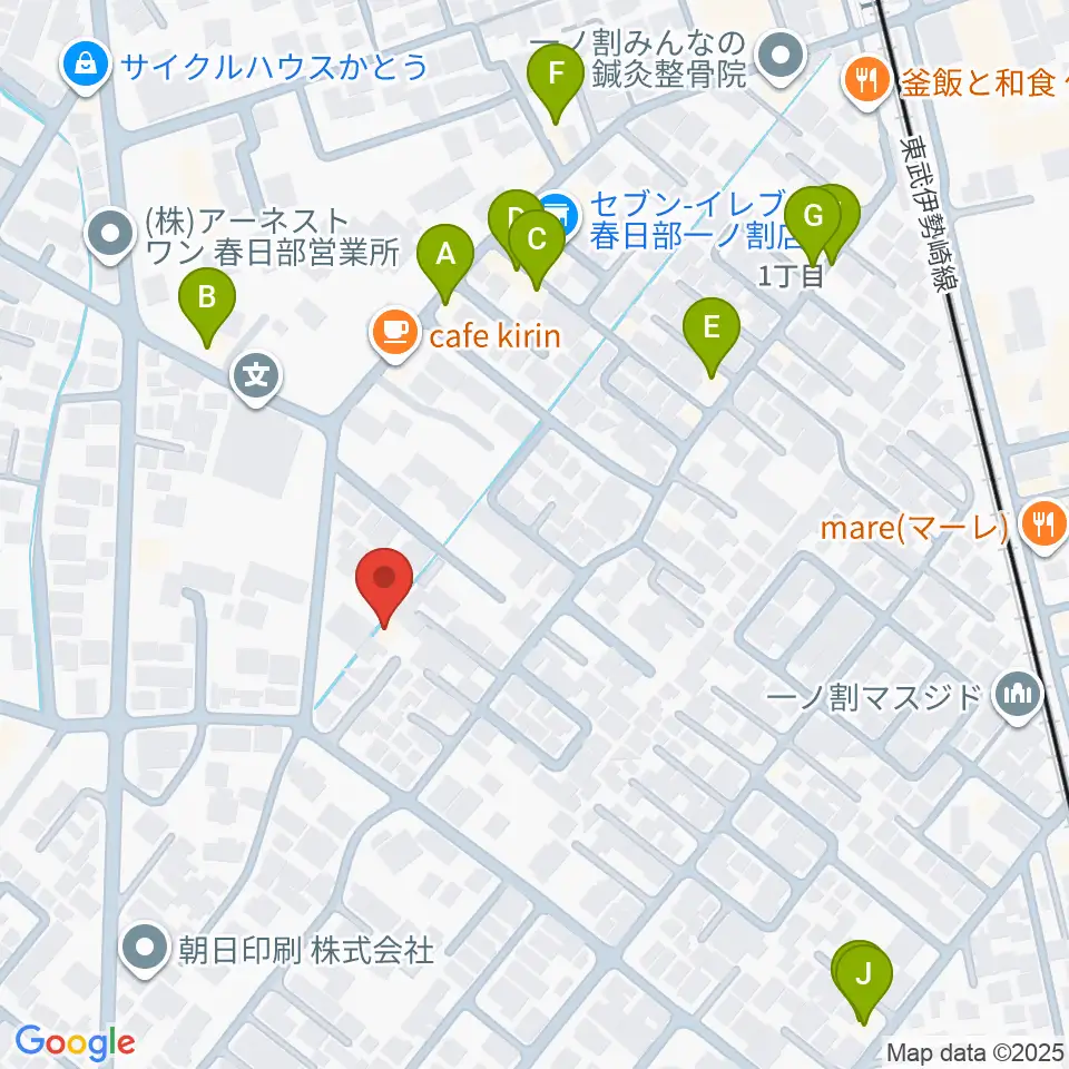 ヴァイオリン工房 IL VIOLINO周辺のファミレス・ファーストフード一覧地図