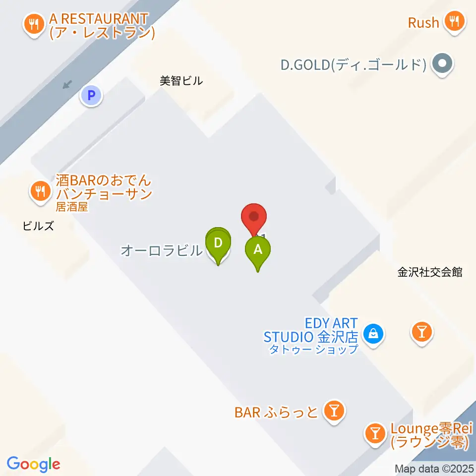 片町ash周辺のファミレス・ファーストフード一覧地図