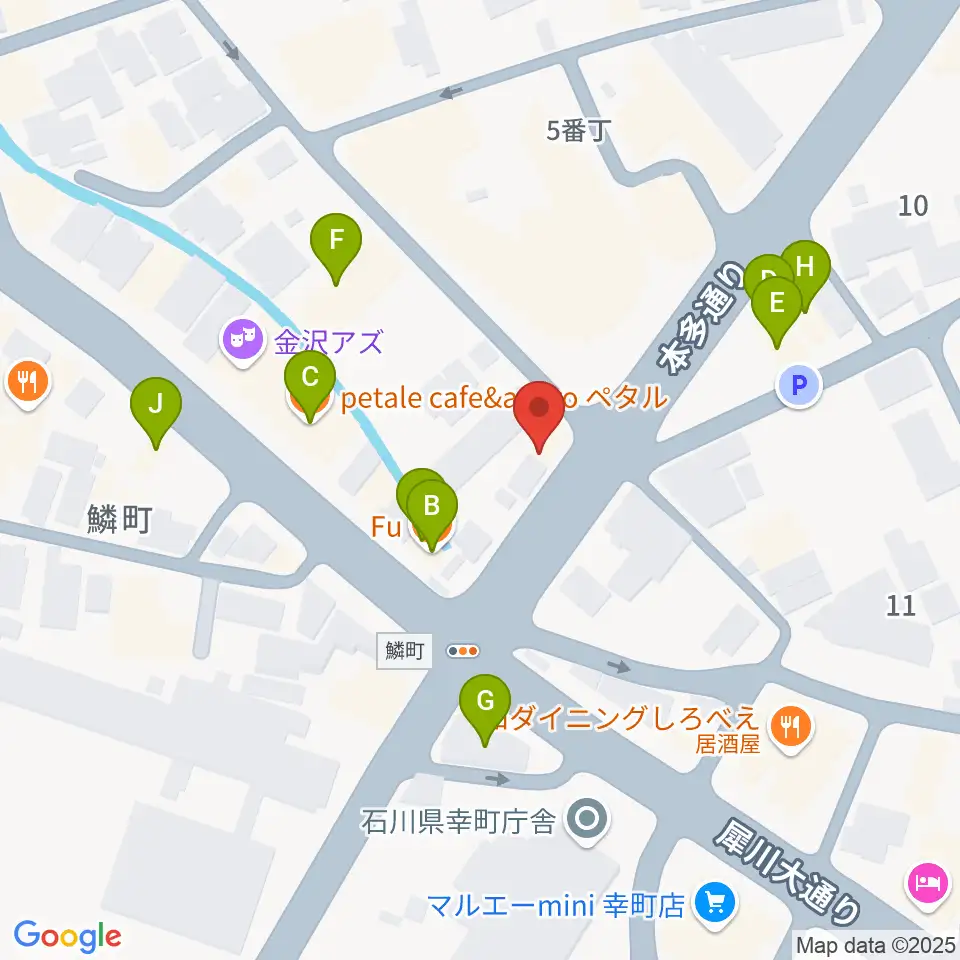 道草カフェ・アルプ周辺のファミレス・ファーストフード一覧地図