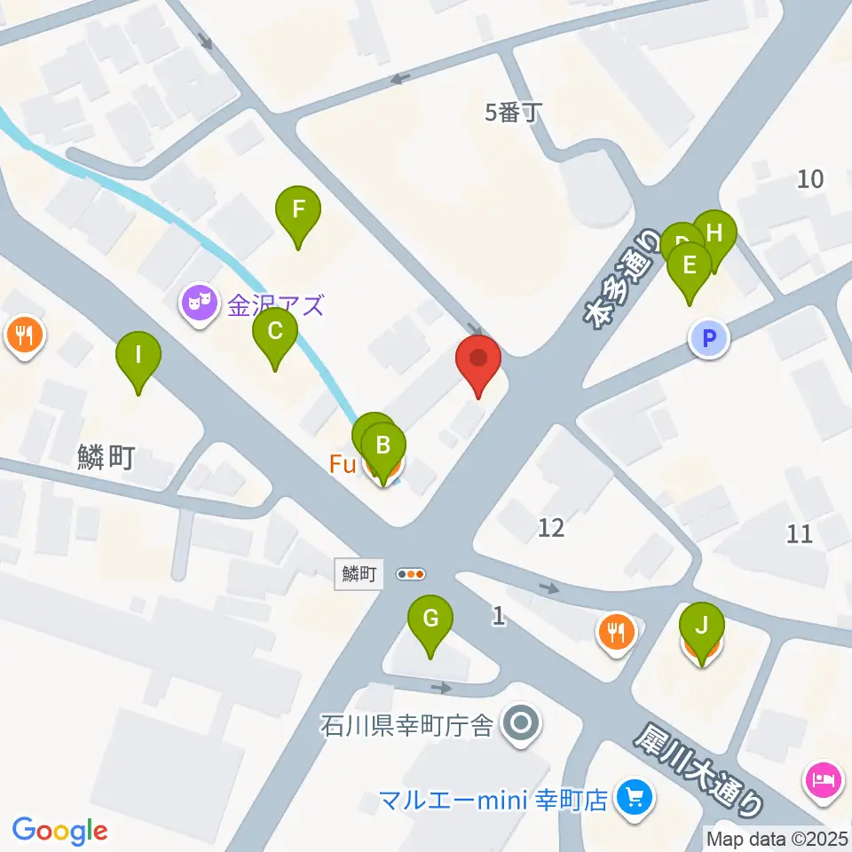 道草カフェ・アルプ周辺のファミレス・ファーストフード一覧地図