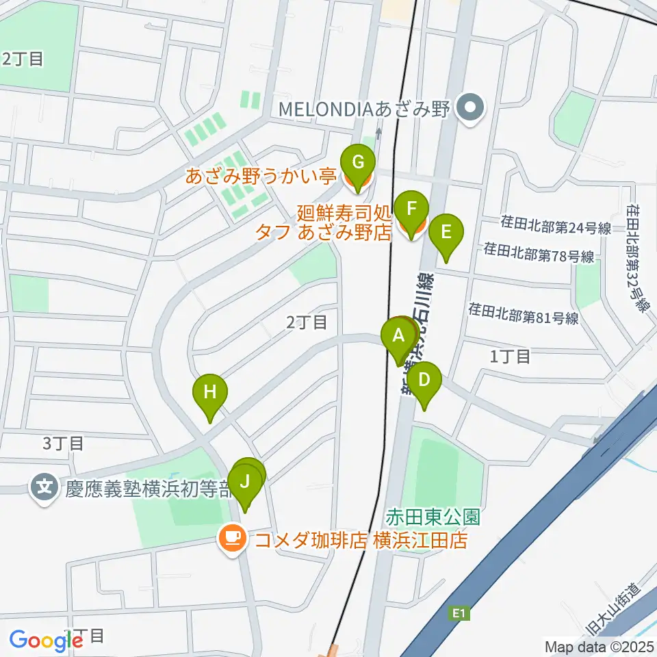 sound studio U-Be周辺のファミレス・ファーストフード一覧地図
