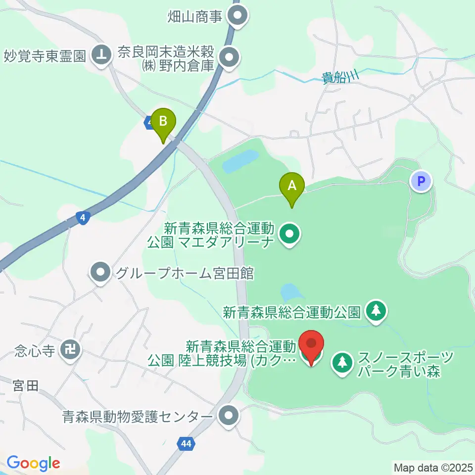 カクヒログループ アスレチックスタジアム周辺のファミレス・ファーストフード一覧地図