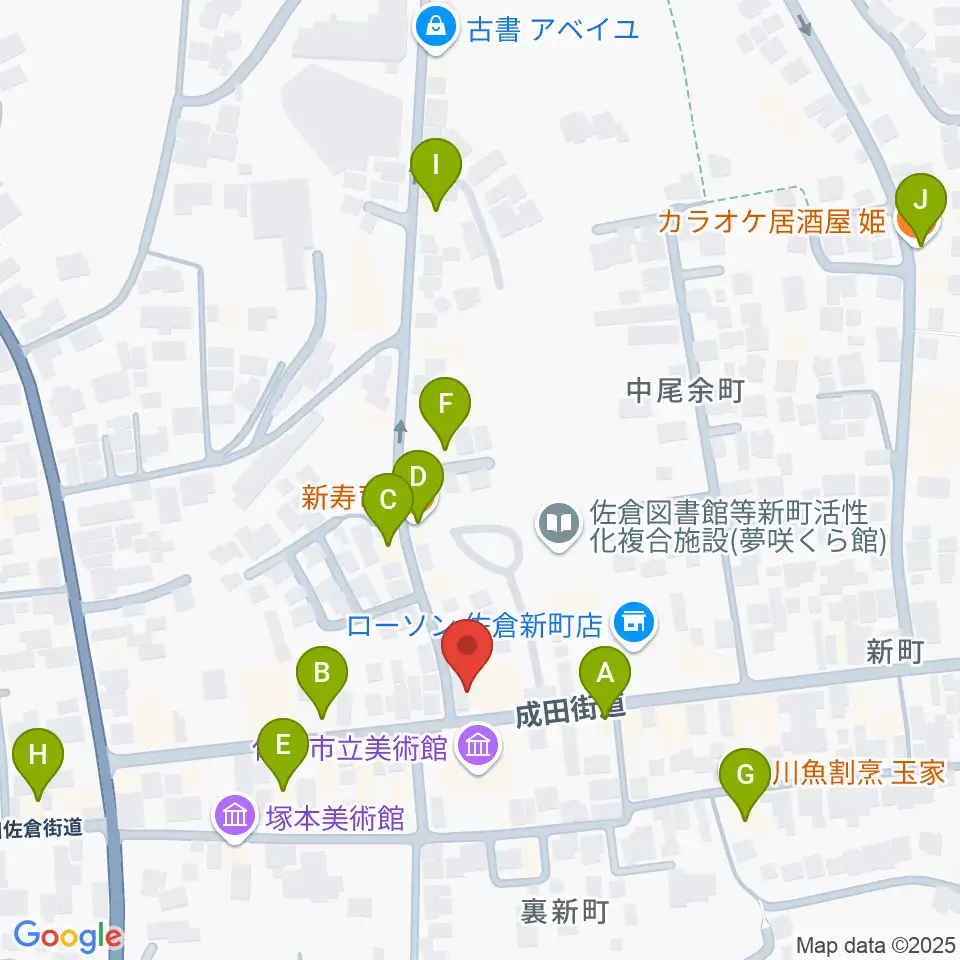 セイント・ディー周辺のファミレス・ファーストフード一覧地図