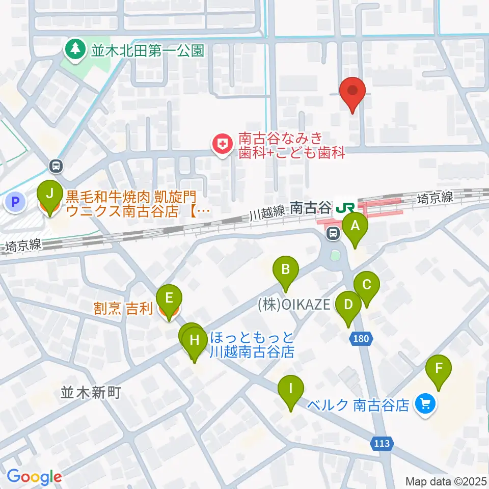 鶴屋弓弦堂周辺のファミレス・ファーストフード一覧地図