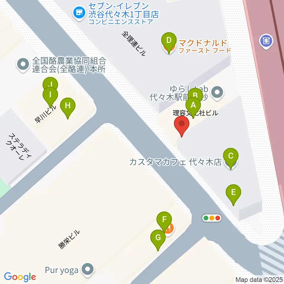 festina-lente music school周辺のファミレス・ファーストフード一覧地図
