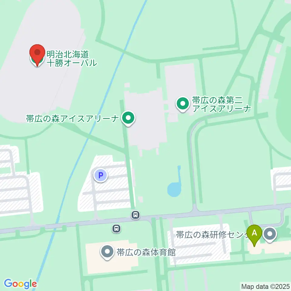 明治北海道十勝オーバル周辺のファミレス・ファーストフード一覧地図