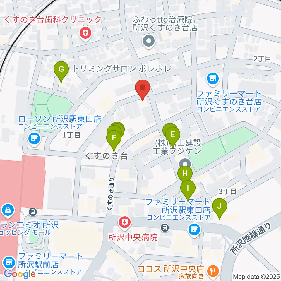 アミュージング・グレース周辺のファミレス・ファーストフード一覧地図