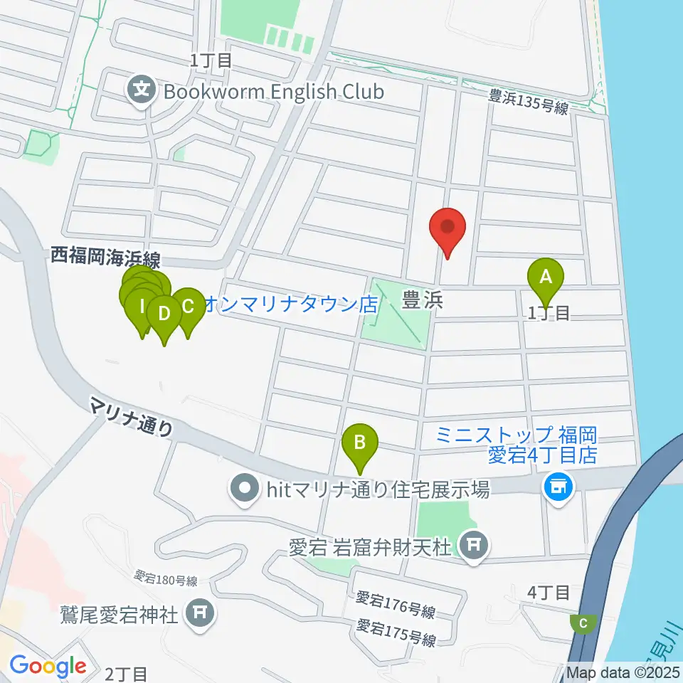 ブラボー音楽教室周辺のファミレス・ファーストフード一覧地図