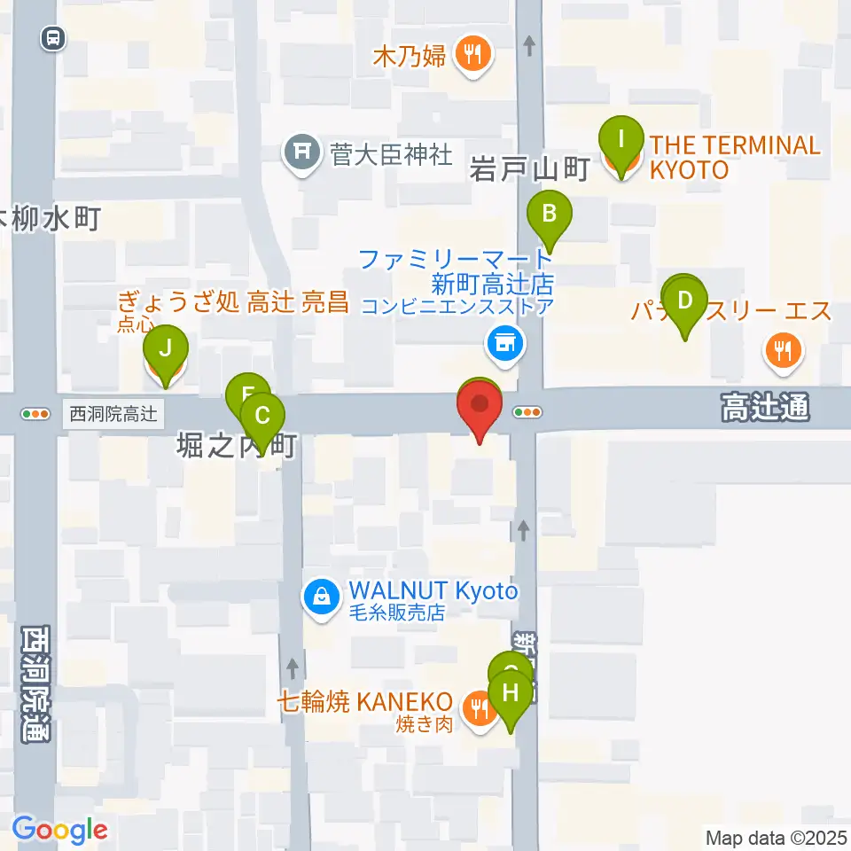 ティーステップ周辺のファミレス・ファーストフード一覧地図