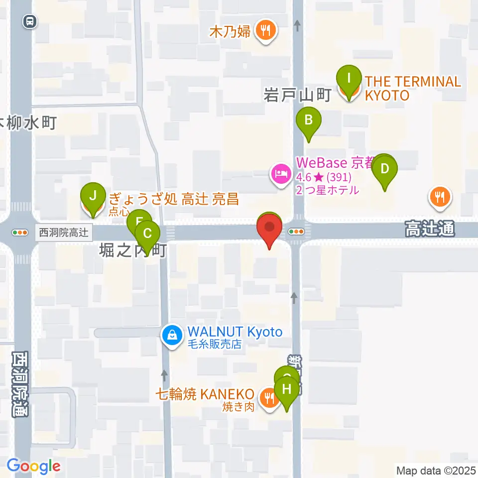 ティーステップ周辺のファミレス・ファーストフード一覧地図