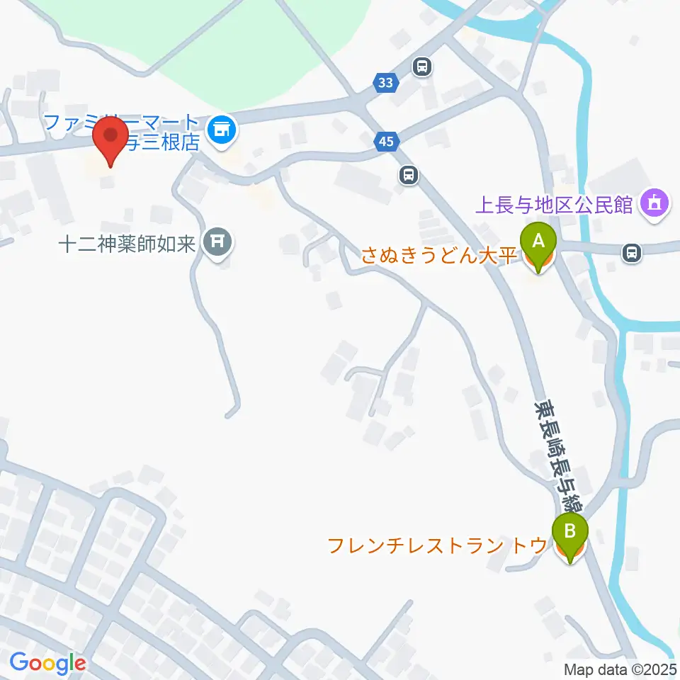 N's Guitar Garage周辺のファミレス・ファーストフード一覧地図
