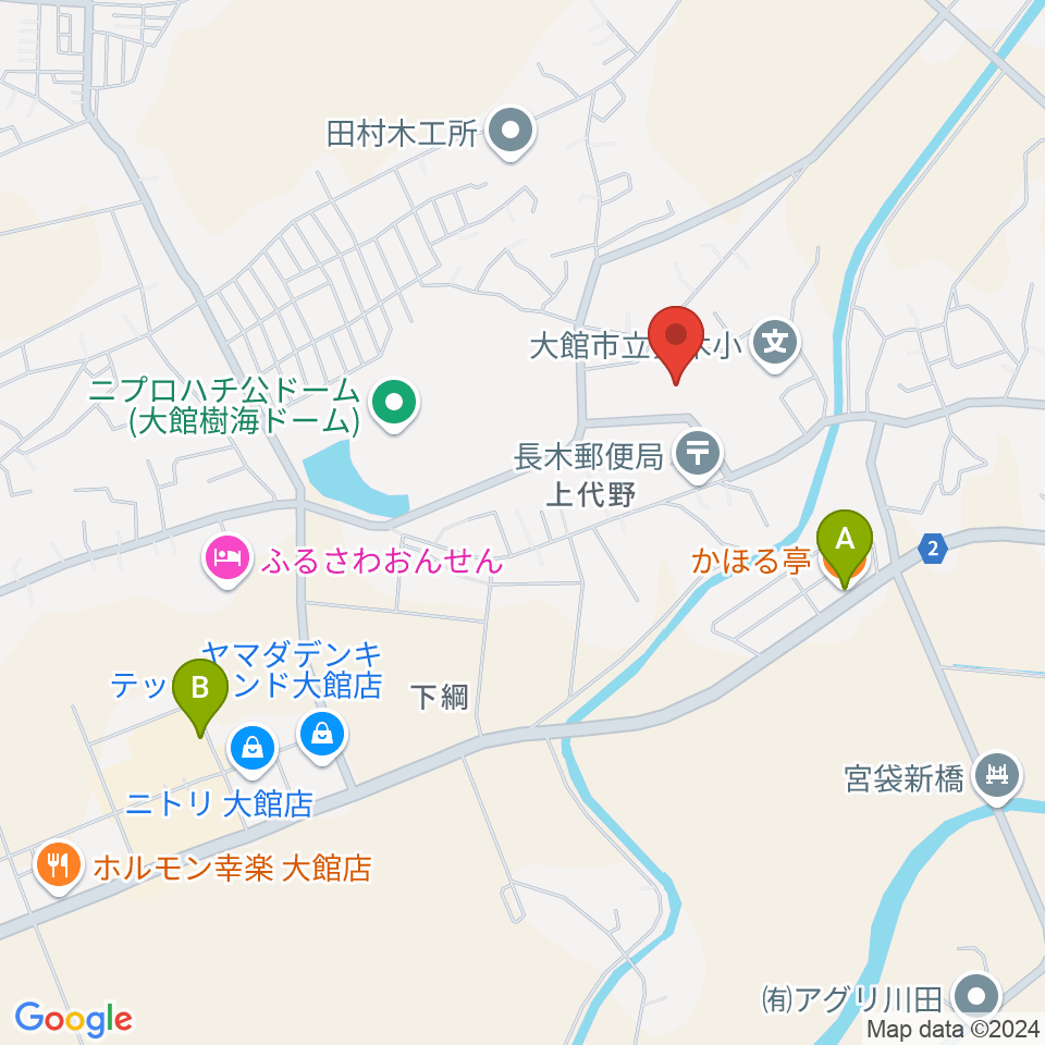 タクミアリーナ周辺のファミレス・ファーストフード一覧地図