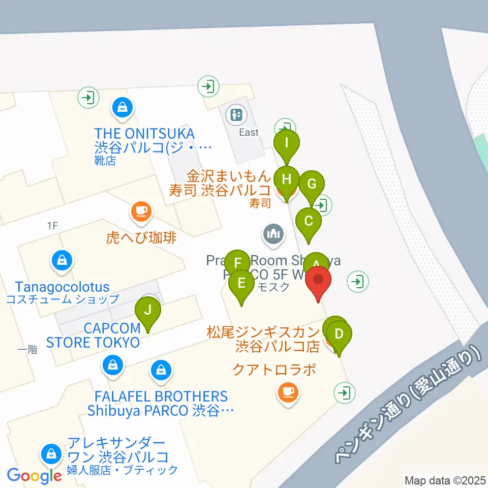 ホワイトシネクイント周辺のファミレス・ファーストフード一覧地図