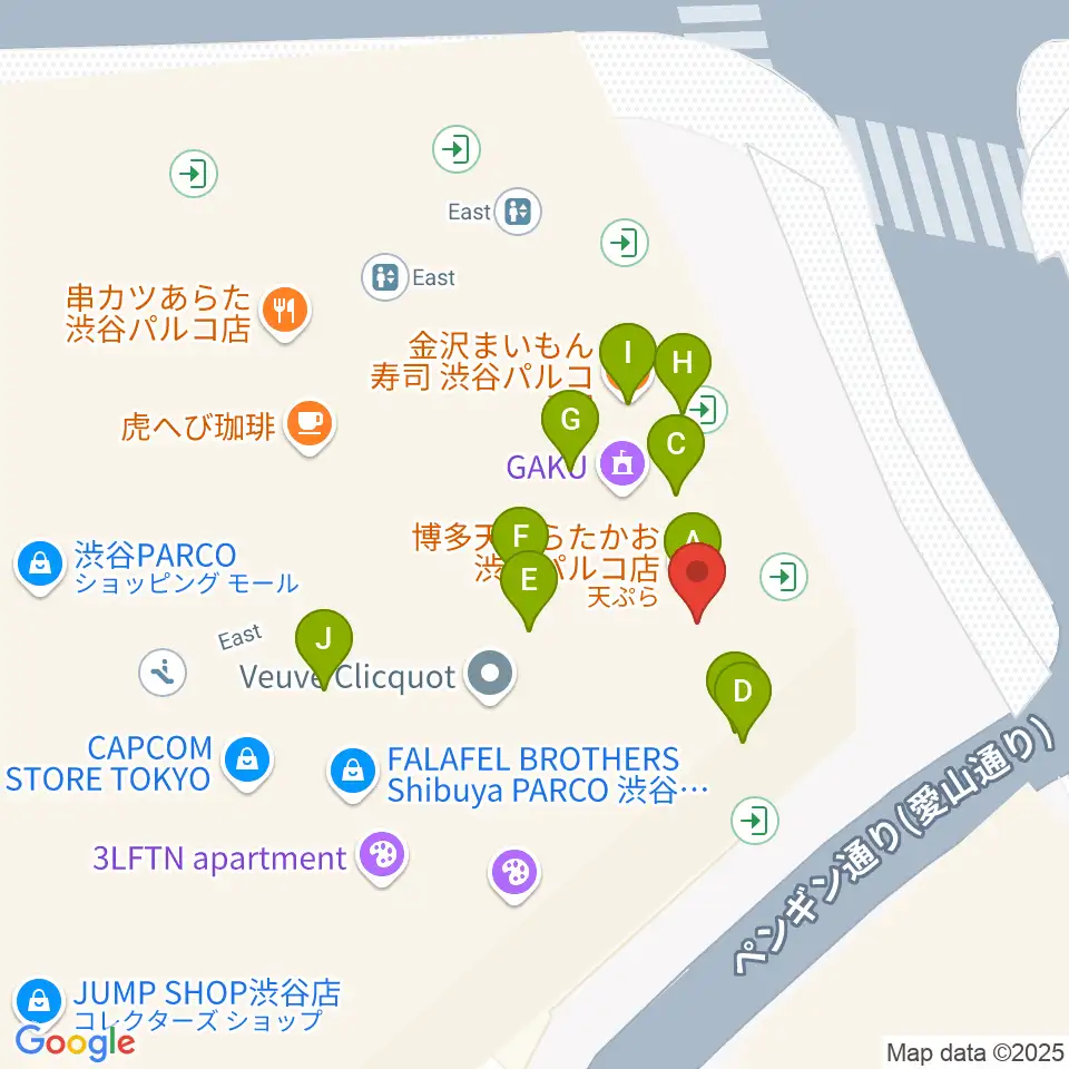 ホワイトシネクイント周辺のファミレス・ファーストフード一覧地図