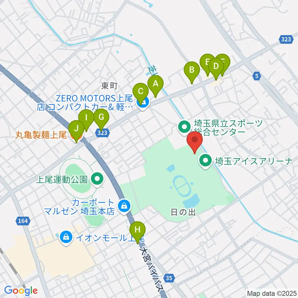 リプロ武道館周辺のファミレス・ファーストフード一覧地図