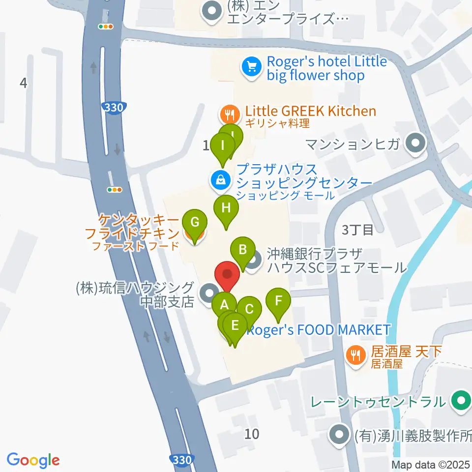 シネマプラザハウス周辺のファミレス・ファーストフード一覧地図