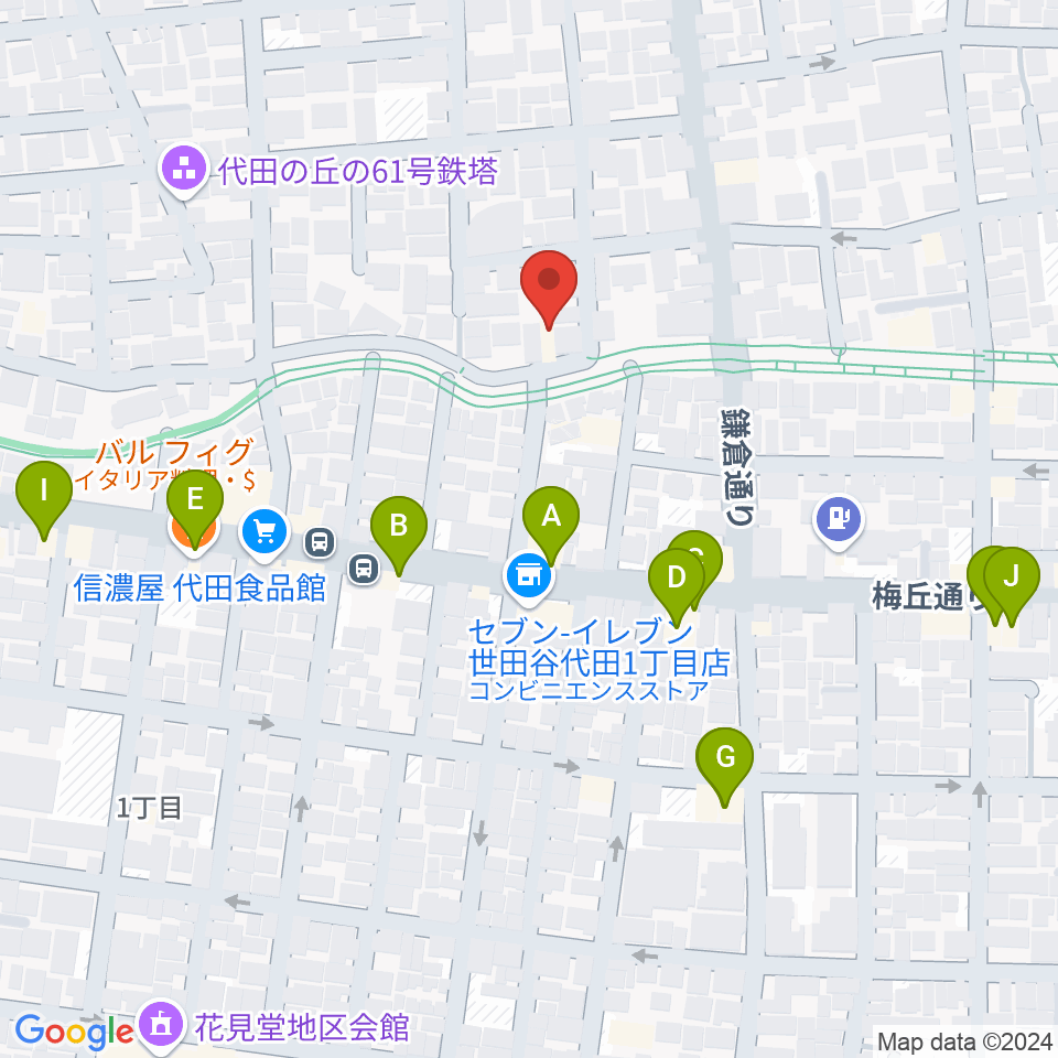 ナサンドラパレススタジオ周辺のファミレス・ファーストフード一覧地図