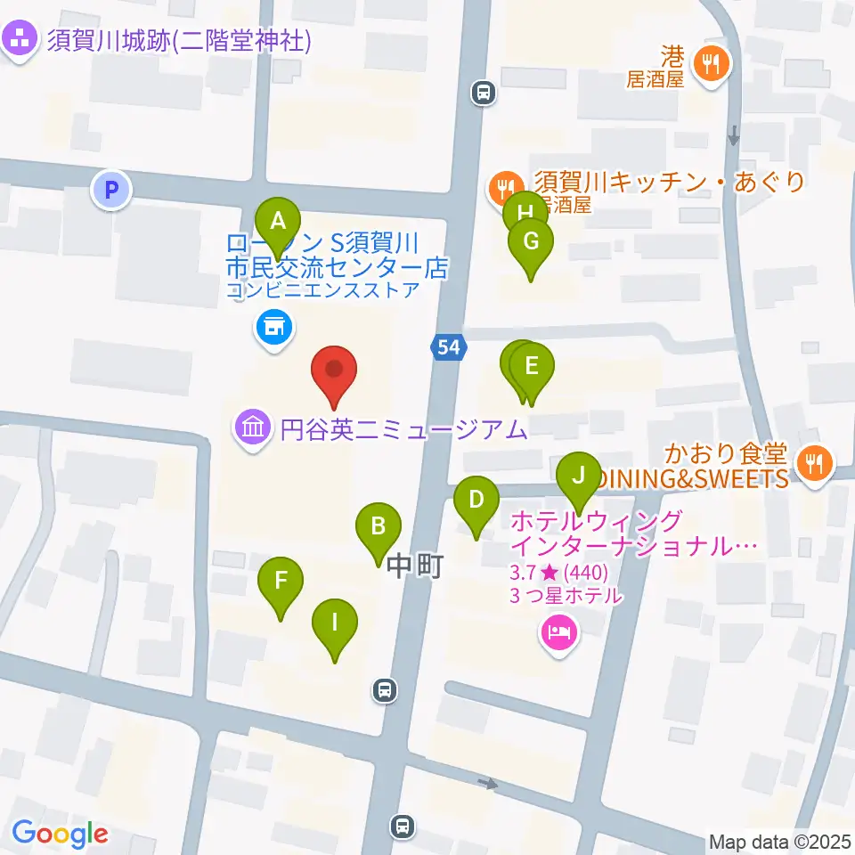 ウルトラFM周辺のファミレス・ファーストフード一覧地図