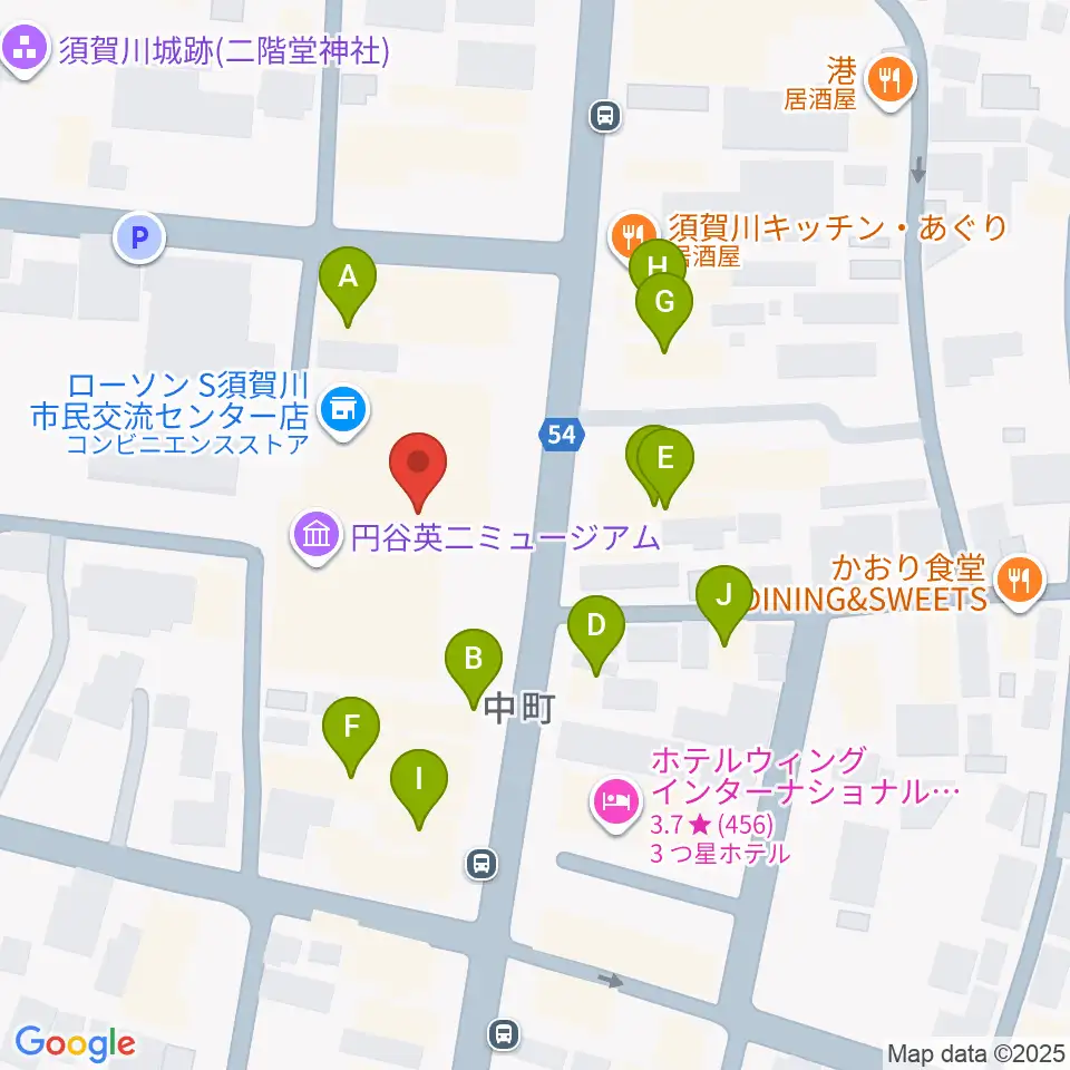 ウルトラFM周辺のファミレス・ファーストフード一覧地図