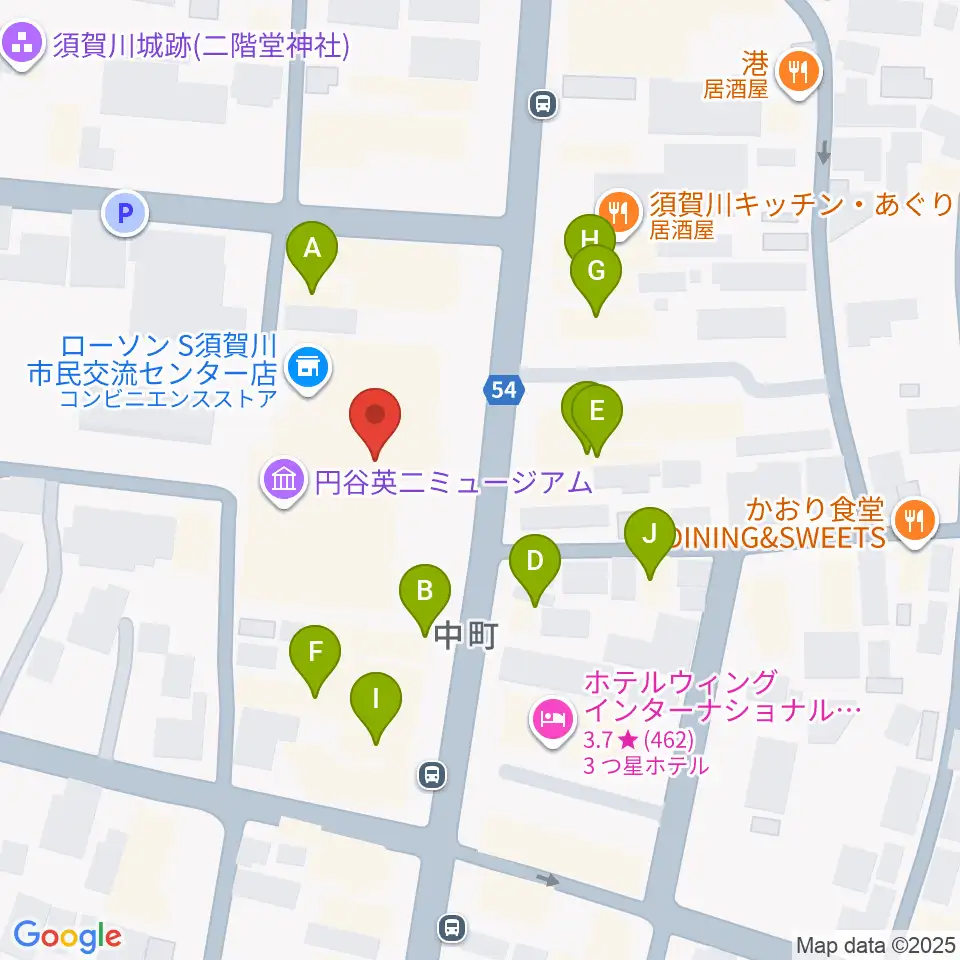 ウルトラFM周辺のファミレス・ファーストフード一覧地図