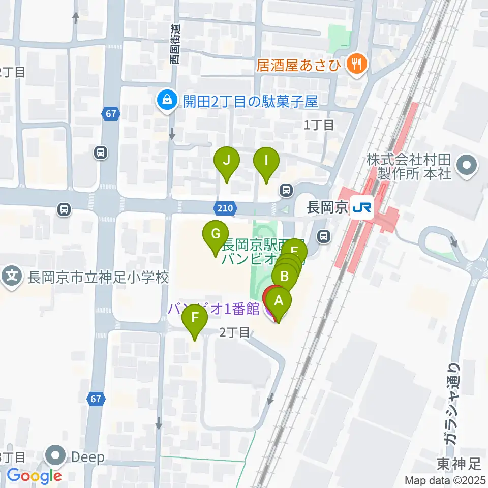 FMおとくに周辺のファミレス・ファーストフード一覧地図
