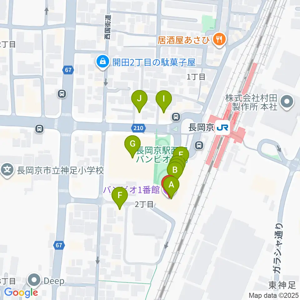 FMおとくに周辺のファミレス・ファーストフード一覧地図