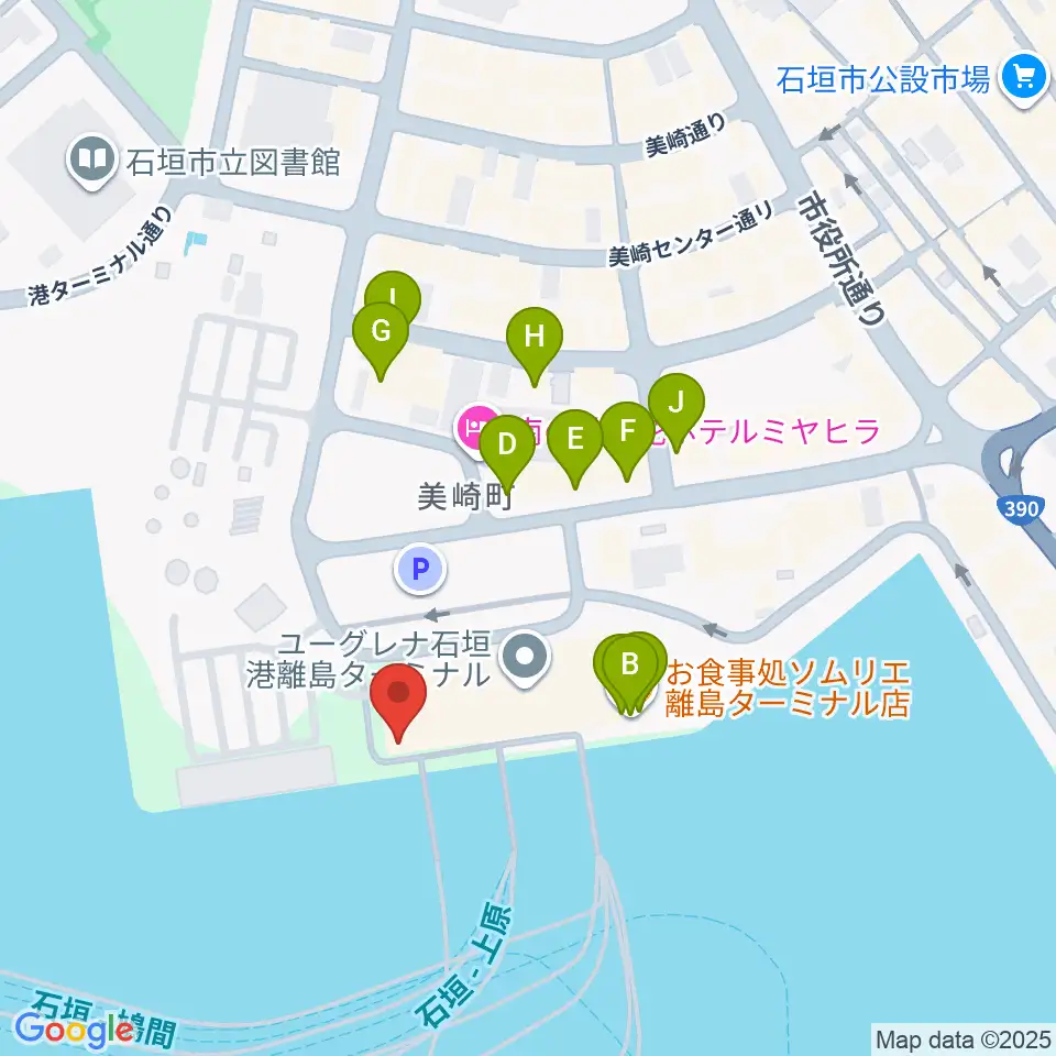 星ノ海プラネタリウム周辺のファミレス・ファーストフード一覧地図