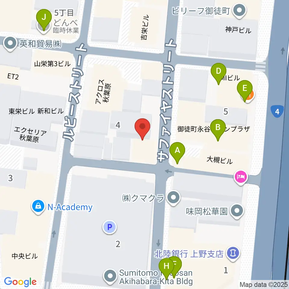 和の音交流館周辺のファミレス・ファーストフード一覧地図