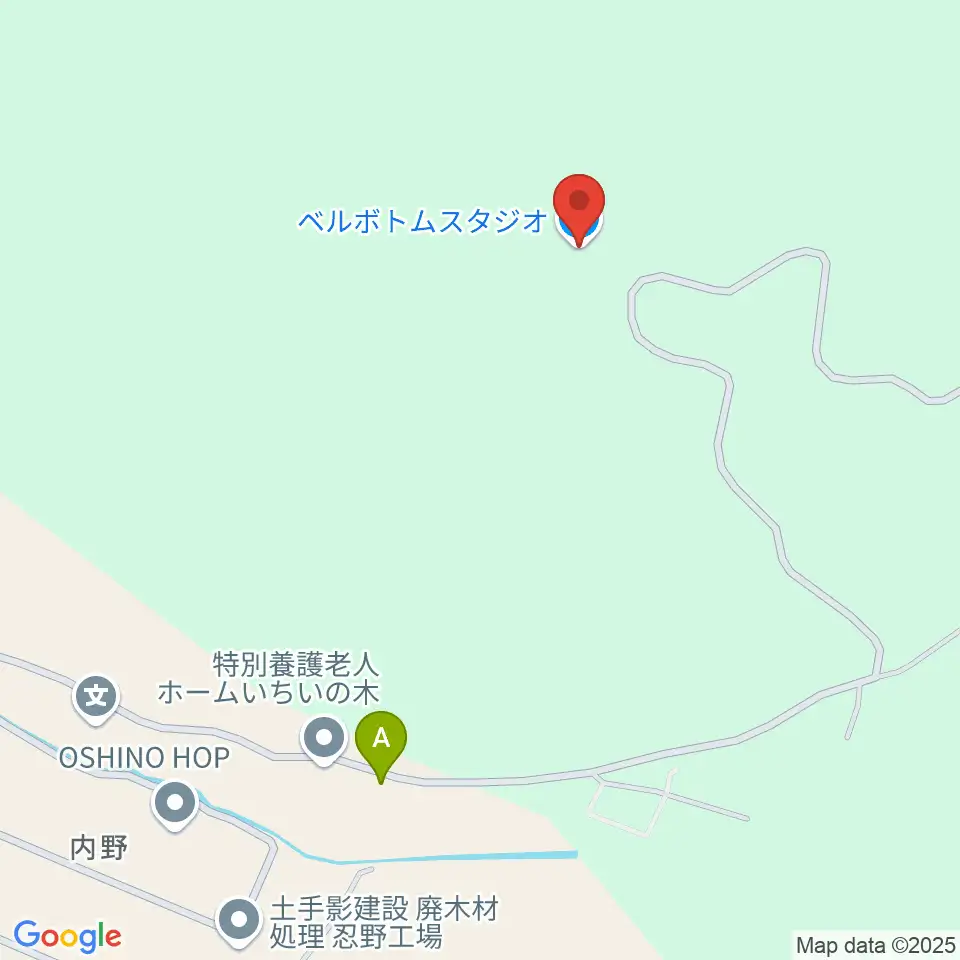 ベルボトムスタジオ周辺のファミレス・ファーストフード一覧地図