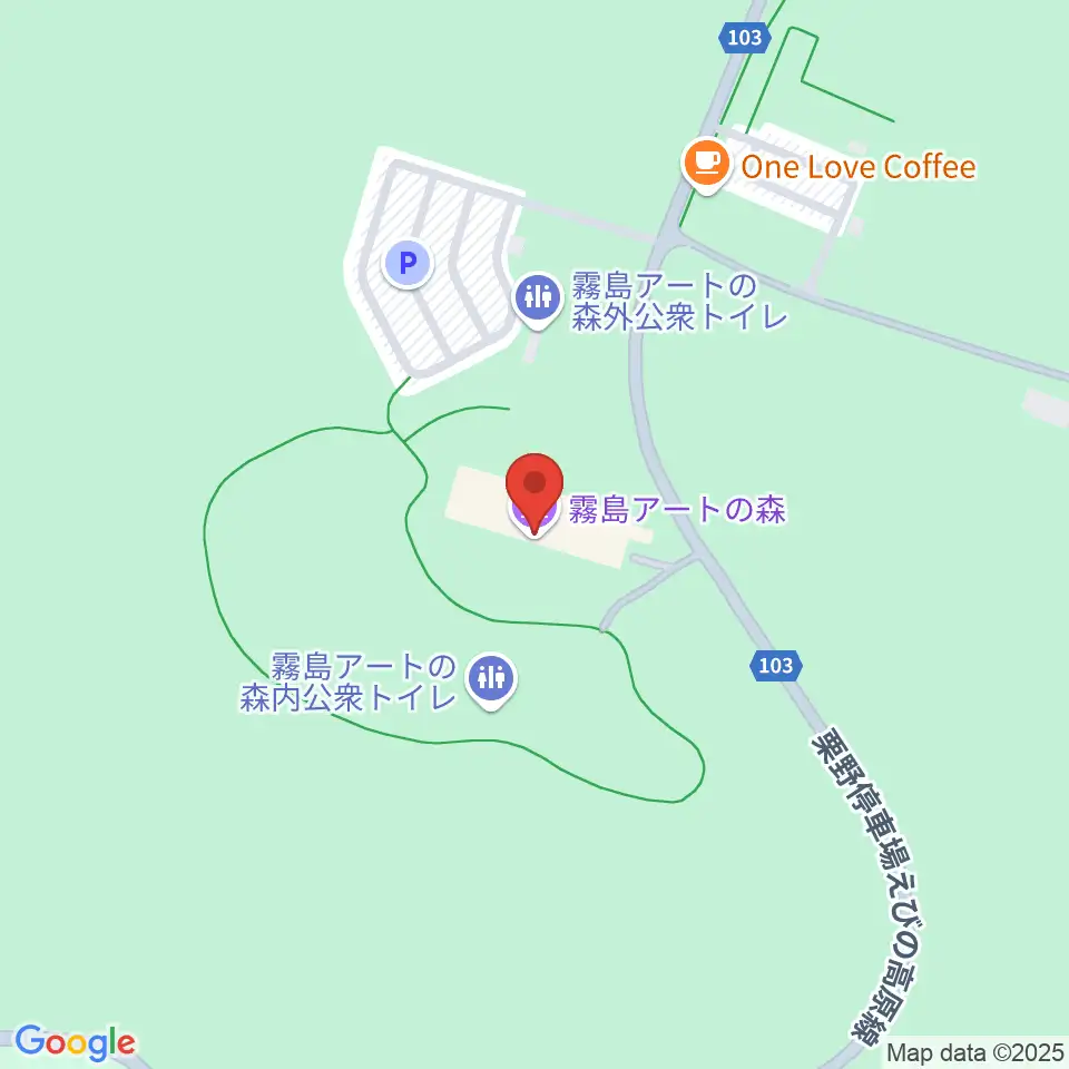 霧島アートの森周辺のファミレス・ファーストフード一覧地図