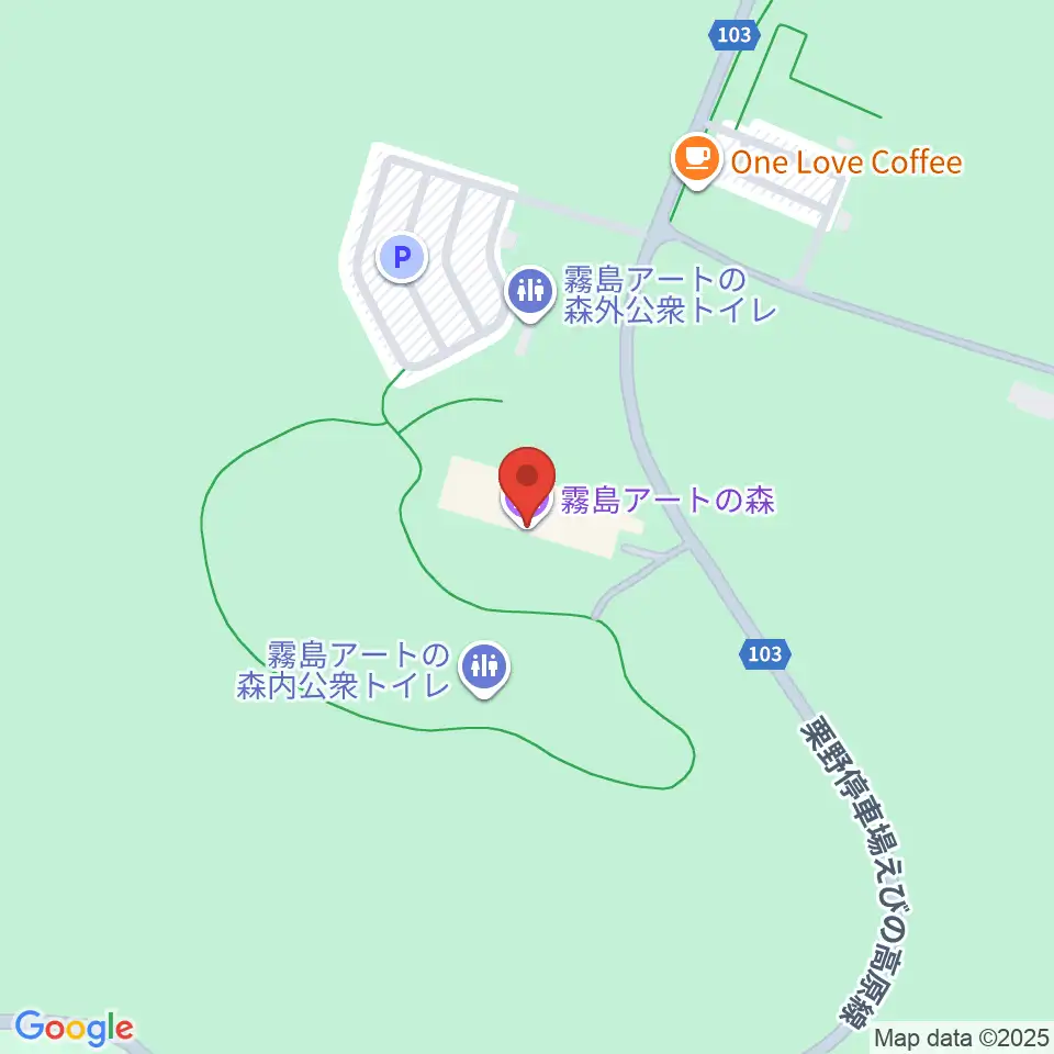 霧島アートの森周辺のファミレス・ファーストフード一覧地図